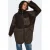 ONLY CARMAKOMA quilted mantel Plus Size – donkerbruin