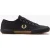 Fred Perry B708 Vintage Tennis Canvas Heren Zwarte/Champagne Sneakers