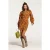 Shiwi Sao Paulo Dress Flower Jaquard Rust Orange