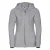 Russell Dames/Dames Authentic Full Zip Hoodie (Licht Oxford Grijs)