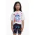 Desigual Lilo & Stitch T-shirt wit met glitter