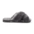 Dames schapenvacht pantoffels grijs warm winterbont crossover – Snowbelle