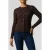 Calvin Klein Wool Cable Crewneck Mocha Brown