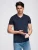 Ombre Shirt  donkerblauw
