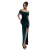 Dames corset jurk van fluweel Goddiva Maxi