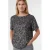 comma glitter top zilver met pailletten