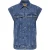 Only Onlirene sl dnm waistcoat cro blue denim