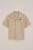 WE Fashion – Jongens overhemd met embroidery – Regular fit – Beige – Katoen –
