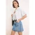 TRENDYOLMİLLA Dames Blauw Effen Kort / Mini Rokken