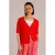 Yest gebreid vest rood