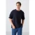 Heren Oversized Crew Neck T-Shirt Met Patch