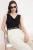 TRENDYOLMİLLA Dames Zwart Effen Mouwloos Getailleerd Blouses
