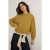 TRENDYOLMİLLA Dames Donkerblauw Effen Lang Oversized Sweatshirts