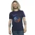 Marvel Heren Guardians Of The Galaxy Sterren Vul Logo T-Shirt (Marineblauw)