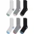 Ted Baker 6pk Mens Non Terry Crew Black