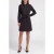 Fifth House korte blousejurk met ceintuur – zwart