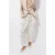 Mango barrel gebloemde broek – ecru