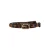 Mango leren riem met panterprint bruin