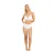 Brave Soul Bikinibroekjes met ruches en hoge taille voor dames (Wit)
