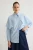 Trendyol Modest Dames Blauw Effen Lang Regular fit Modest Overhemden