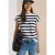 Cecil Dames Shirt met boothals en knoopdetail in Blauw