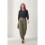 Gestrikte Knopsluiting Slim Fit Broek