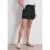 Street One Dames Korte broek met structuur in Loose Fit in Groen