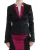 Exte Vrouwen Zwart Roze Stretch Blazer Jasje