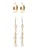 Pull&Bear Oorbellen  goud / parelwit