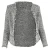 Iro Azure Tweed Open Blazer in zwart-wit katoen