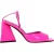 The Attico Roze Leren Stiletto Haksandalen