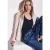 Street One Dames Basic top in effen kleur in Blauw