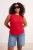 Trendyol Curve Dames Rood Effen Mouwloos Getailleerd Grote maten Blouses
