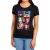 Batman Klassiek, nauwsluitend T-shirt in popart-stijl voor dames (Zwart)