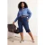 Trendyol Curve Dames Donkerblauw Effen Skinny Hoge taille Grote maten Jeans