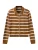 MANGO Gebreid vest ‘COPENH’  karamel / wit