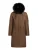 khujo Wintermantel ‘Jilla’  bruin