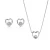 Orphelia ‘Mila’ Dames 925 Sterling Zilver Set: Ketting + Oorbellen – Zilver SET-7484