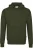 HAKRO Organic Hooded Sweatshirt olijfgroen, Effen