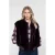 Geisha 65559-21 480 gilet fur with rib burgundy