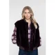 Geisha 65559-21 480 gilet fur with rib burgundy