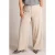 Yest Curve wide leg gestreepte broek Plus Size – beige