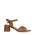 No Stress leren sandalettes cognac