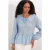 Dames Viscose-mix Blouse Met Baby Kraag