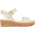 Dune London Leren plateausandalen voor dames (Ecru)