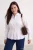 Trendyol Curve Dames Wit Effen Lang Getailleerd Grote maten Overhemden