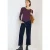Cecil Dames Wide Legs gespoelde jeans in Blauw