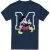 Disney Heren Mickey Mouse Classic Walk T-Shirt (Marine)