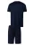 Hanro Pyjama kort ‘Night & Day’  donkerblauw