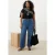 Trendyol Curve Dames Blauw Effen Hoge taille Grote maten Jeans